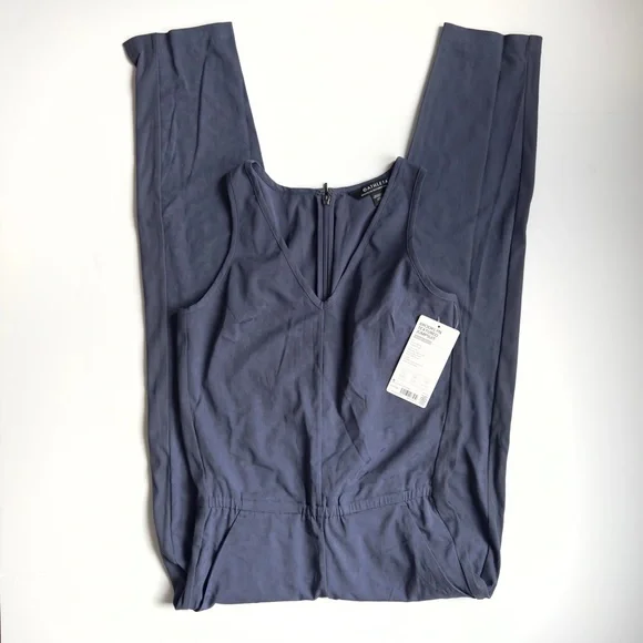 Athleta Brooklyn Textured Jumpsuit Blue Size 0 NWT - Picture 4 of 4
